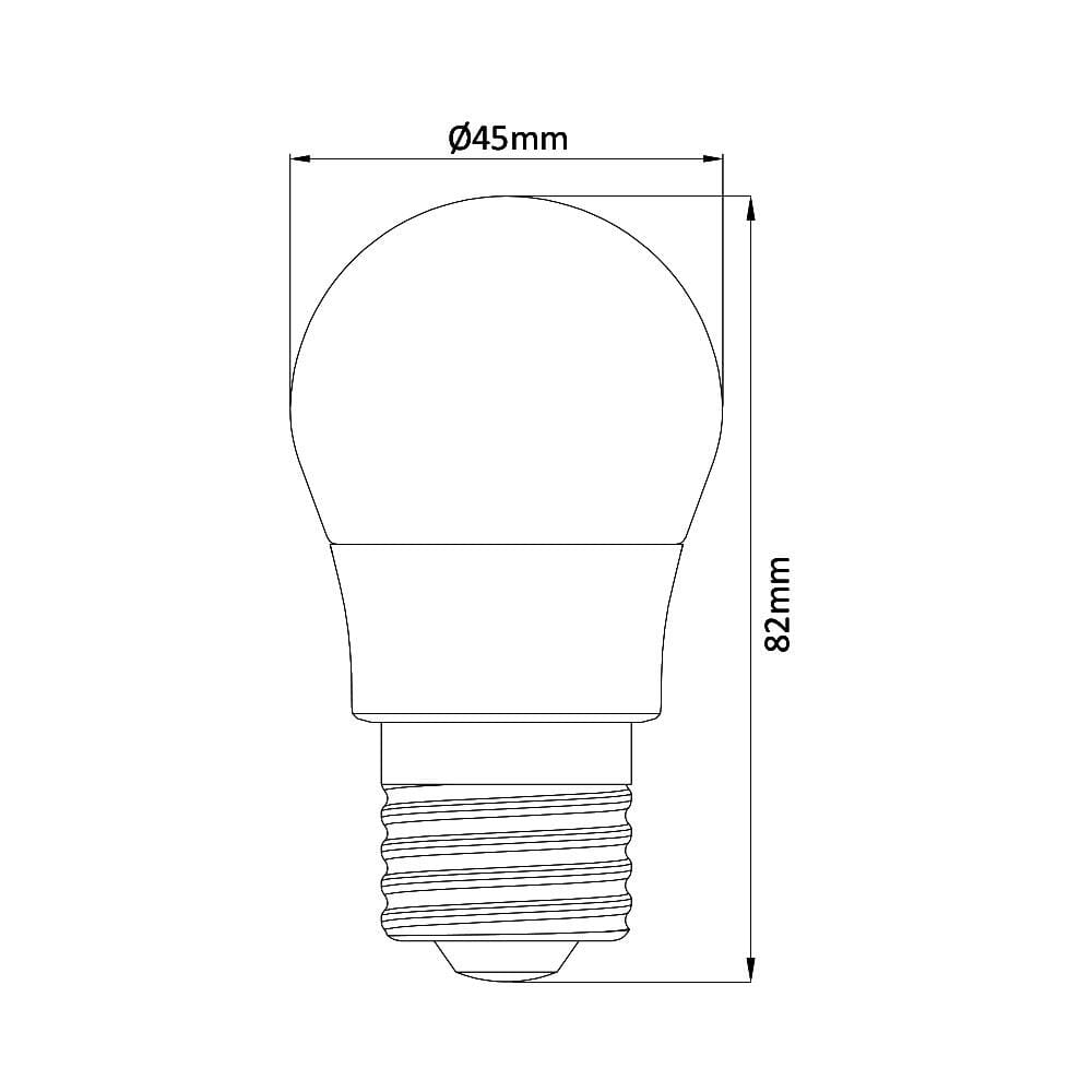 BEC LED 5W G45 PLS 4000K 400LM E27 - imagine 4