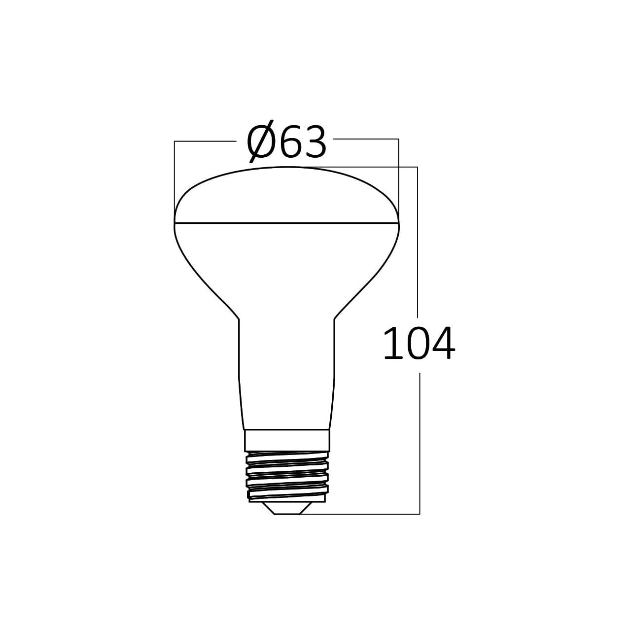 BEC LED 9W R63 3000K 780LM E27 - imagine 4