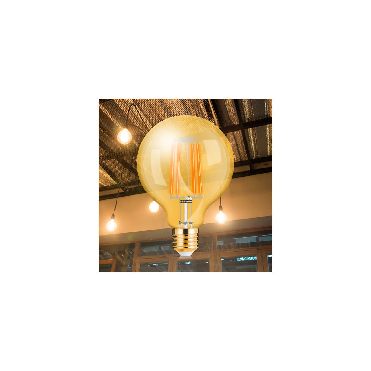 BEC LED DECORATIV FILAMENT 6W DIM G95 2200K E27 - imagine 2
