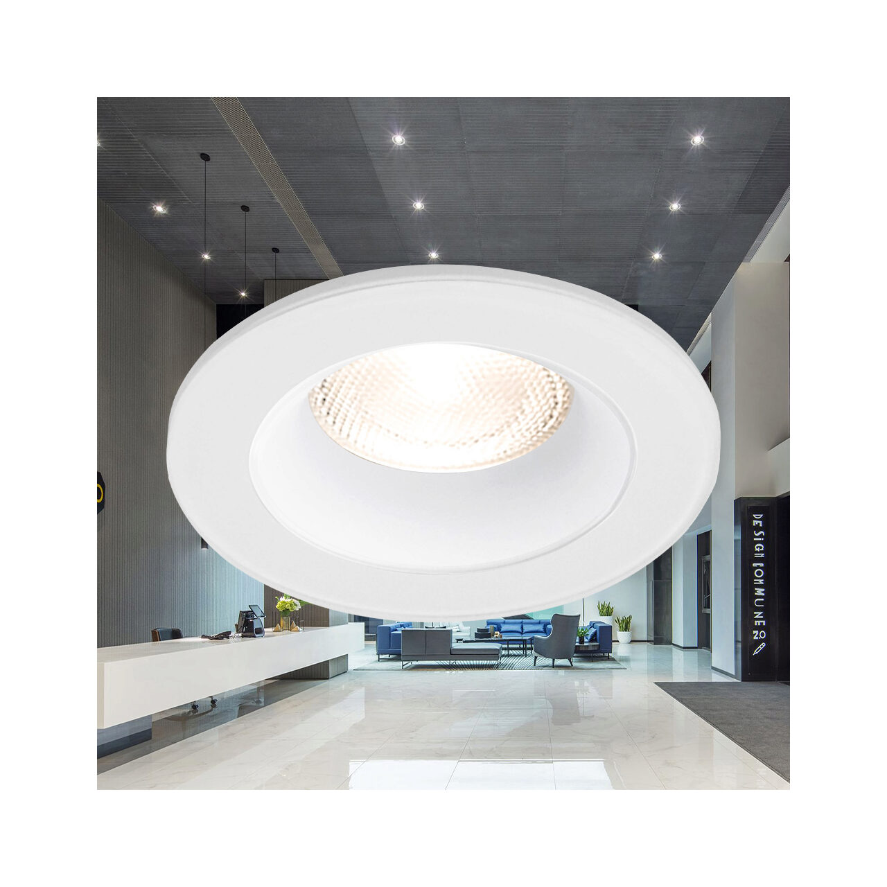 CARCASA ALB ROTUND PT GU5.3/GU10 TETRA-IP54 - imagine 2