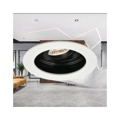 Alternative view of CARCASA ALB/NEGRU ROTUND PT GU10 BETA-RR1