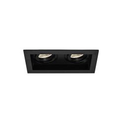 CARCASA NEGRU PATRAT PT 2XGU10 NEECHIPAT BETA RS2 - Instadepot
