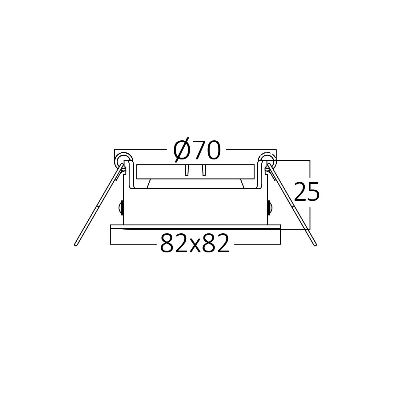 CARCASA NICEL PATRAT GU5.3 MITTO-AS - imagine 6