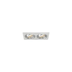CARCASA NICHEL PATRAT 2xGU5.3 SPOTTI-S - Instadepot