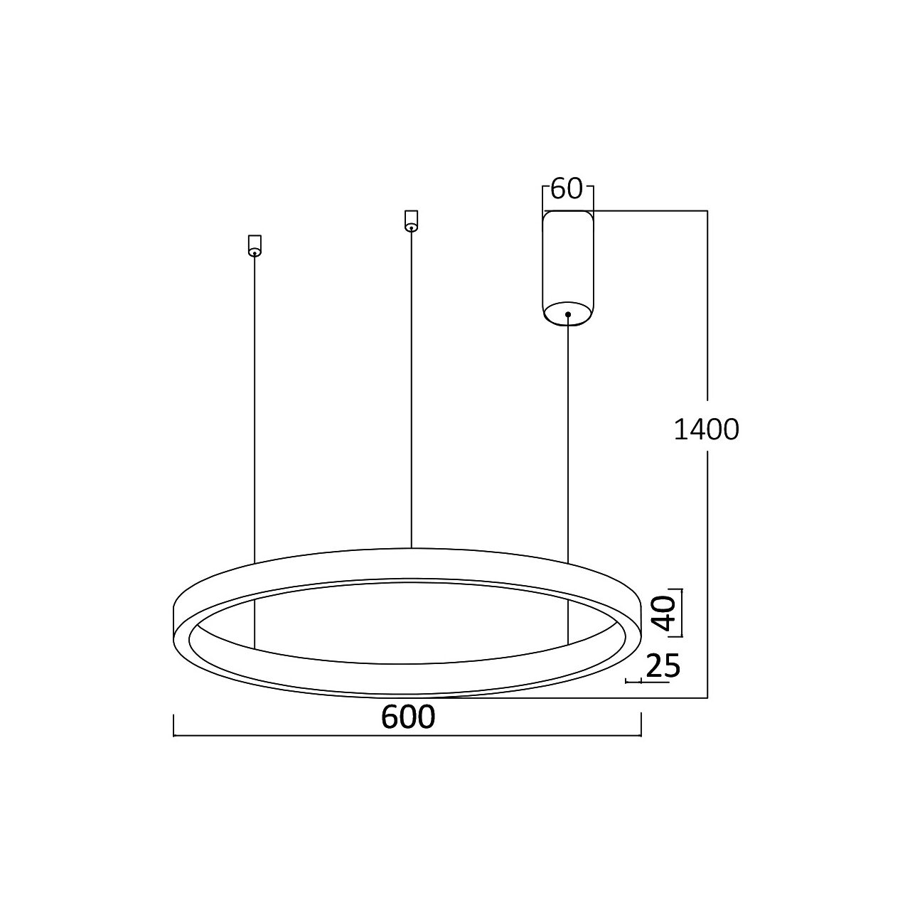 CORP DECORATIV CU LED 35W 3in1 PD-2540 AURIU LINA - imagine 4