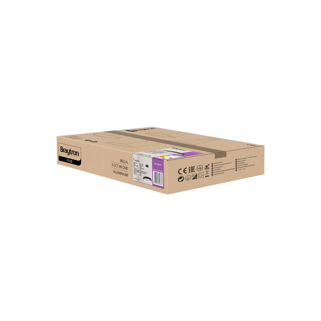 CORP DECORATIV LED 46W 3in1 MLP-PD-RND BELLA NEGRU - imagine 4