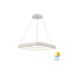 CORP DECORATIV LED 46W 3in1 MLP-PD-SQR BELLA ALB - Instadepot