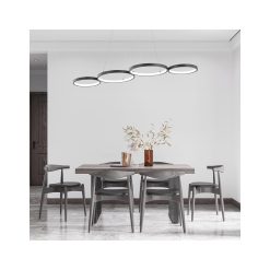 Alternative view of CORP DECORATIV LED 60W 3in1-Telecomanda-DIM PD1-RND NELA NEGRU