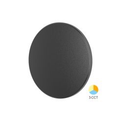 CORP LED PALERMO 12W-3in1 IP65- D220mm NEGRU - Instadepot