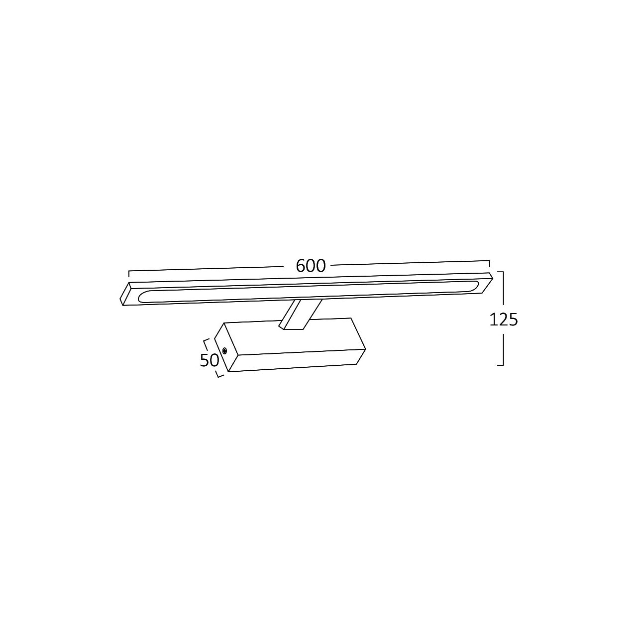 CORP LED PT BAIE 12W 3IN1 600MM CROM IP44 ARIA - imagine 7