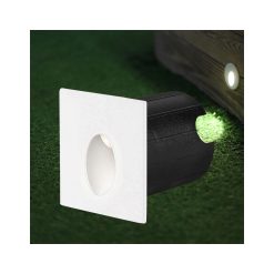 2W 130lm 3000K VECTOR-A PATRAT ALB IP65 - Instadepot
