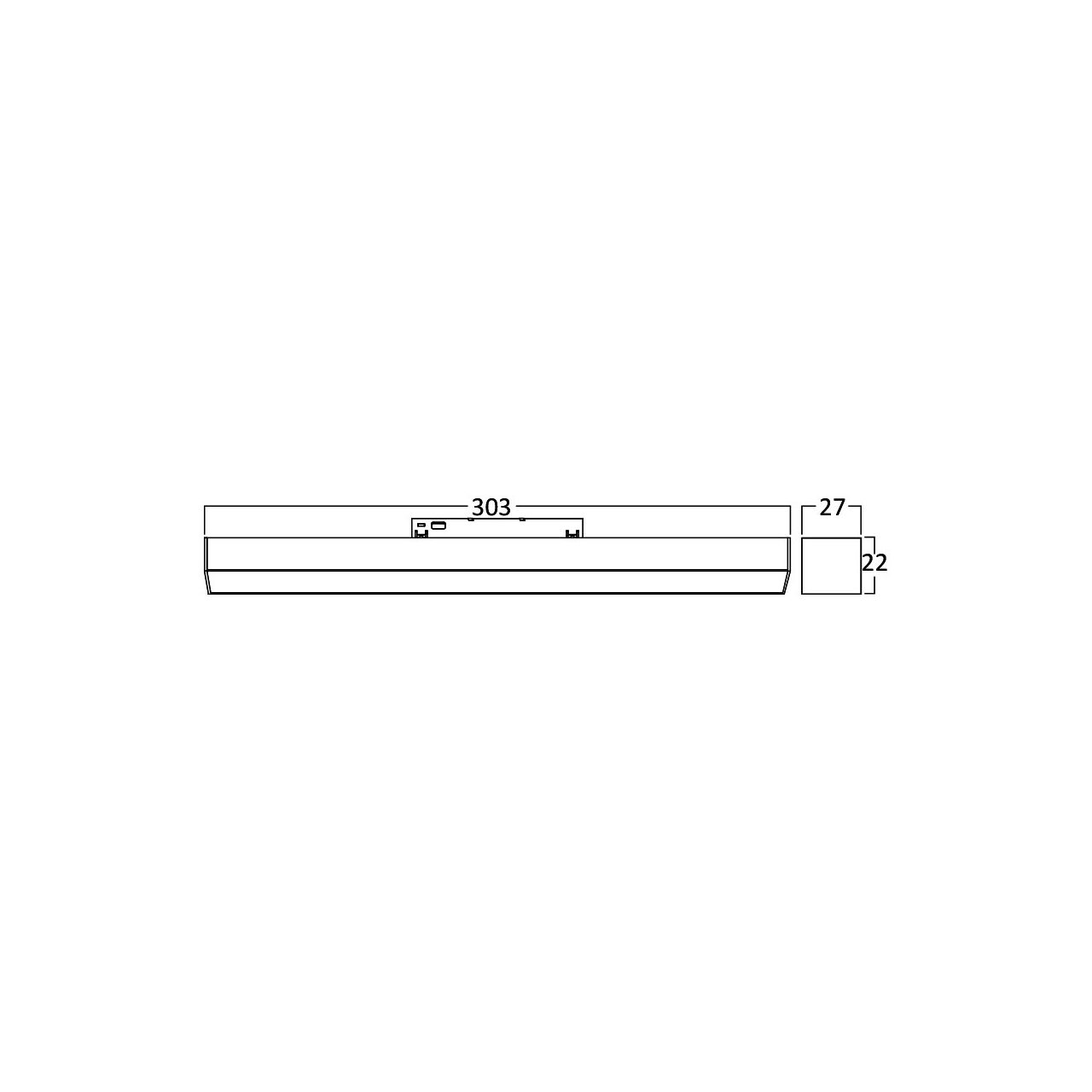 CORP LINEER LED PT SINA MAGN. 10W 850lm 3000K NEGRU - imagine 3