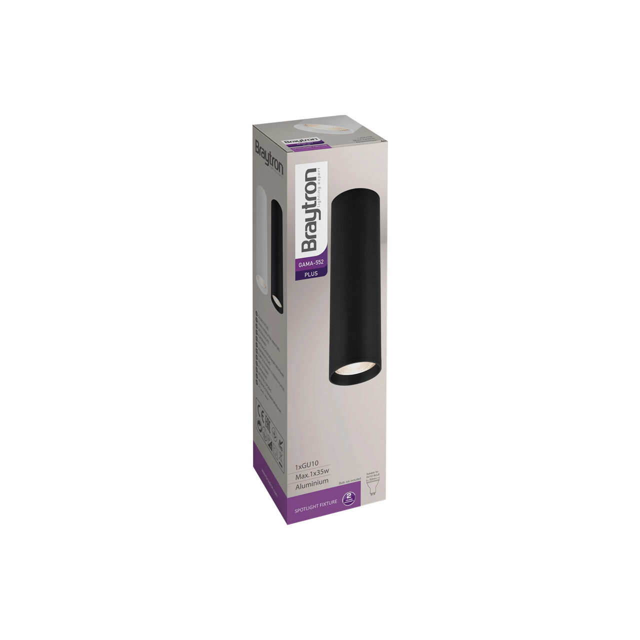 CORP ROTUND 1XGU10 NEGRU GAMA-5520 - imagine 6