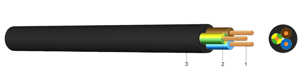 Cablu incendiu JE-H(ST)H E90 1x2x0.8 - Instadepot