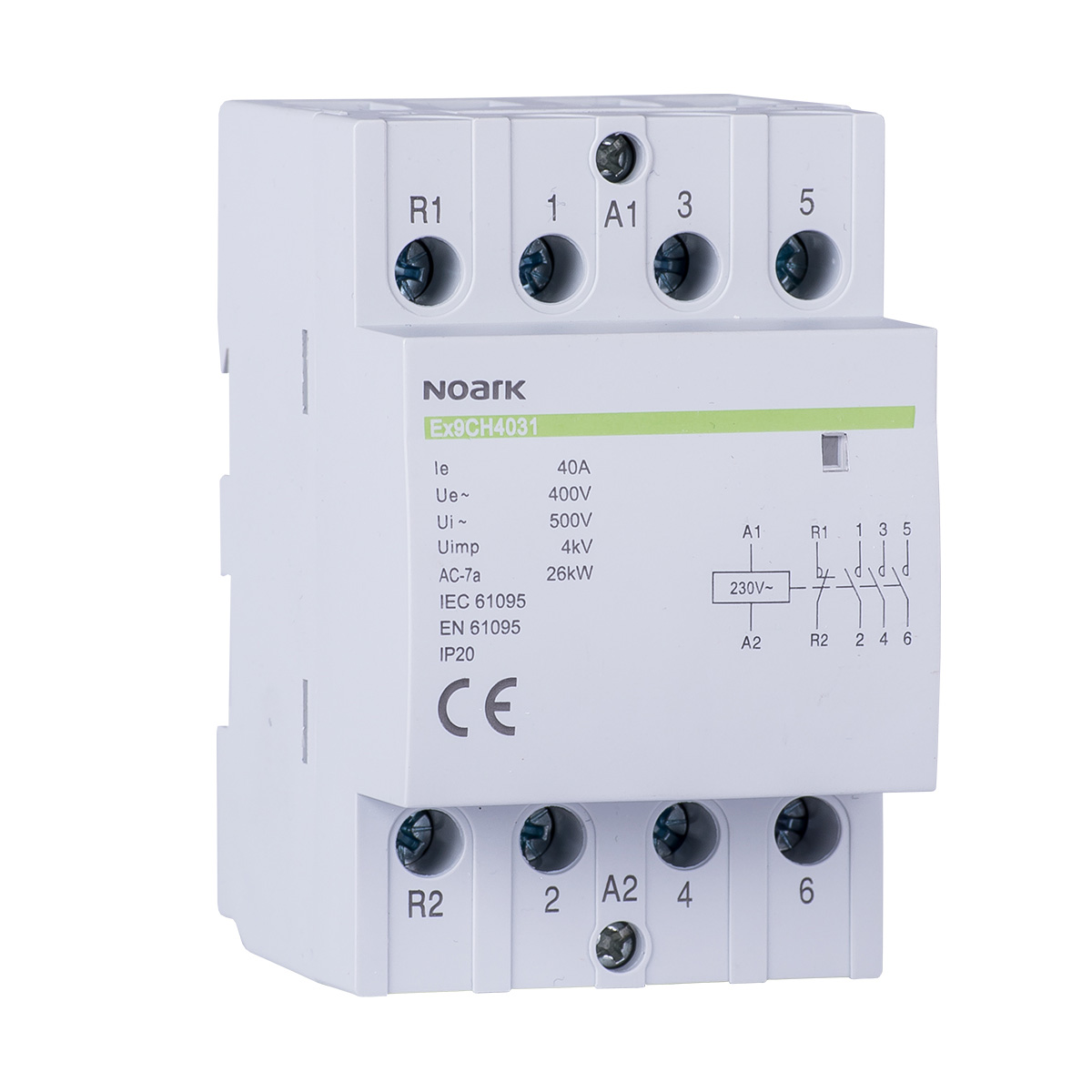 Contactor de instalare Ex9CH63 40 220/230V 50/60Hz
