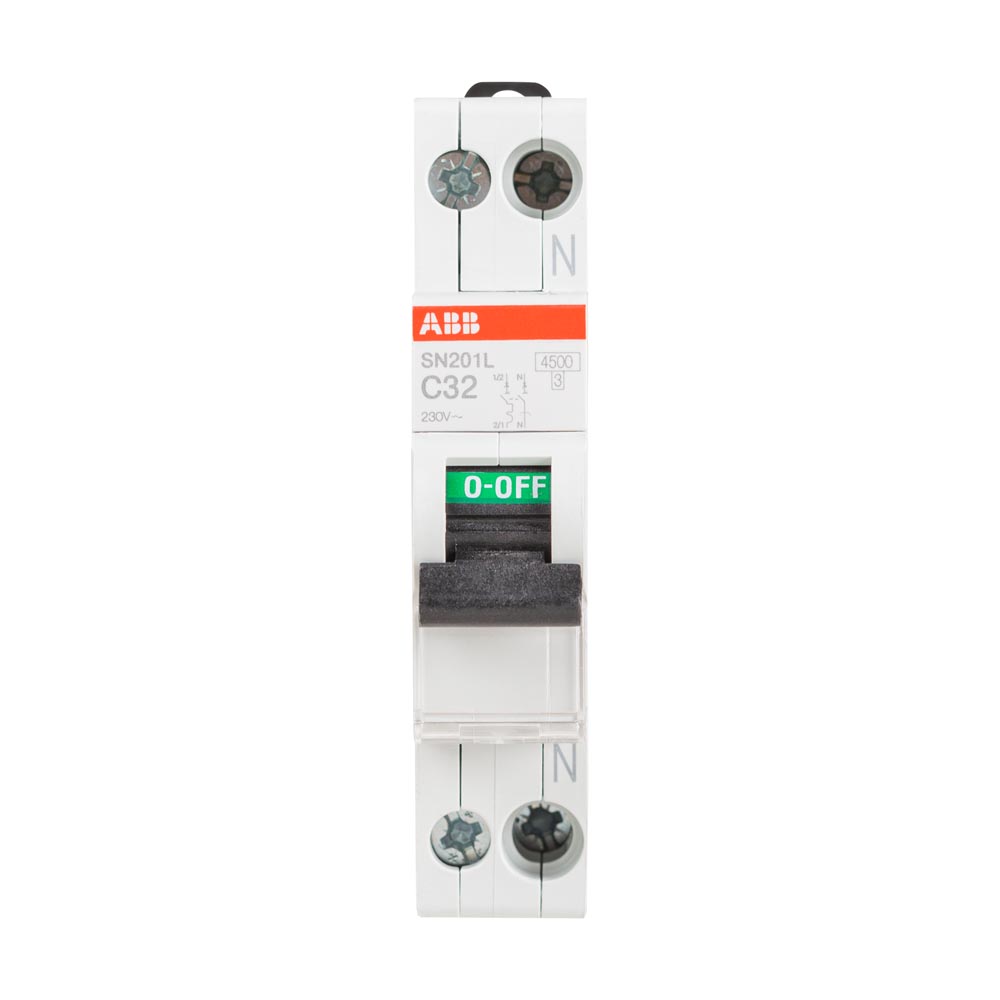 Intrerupator Automat 32A 1P+N C 4.5Ka SN201-L - Instadepot