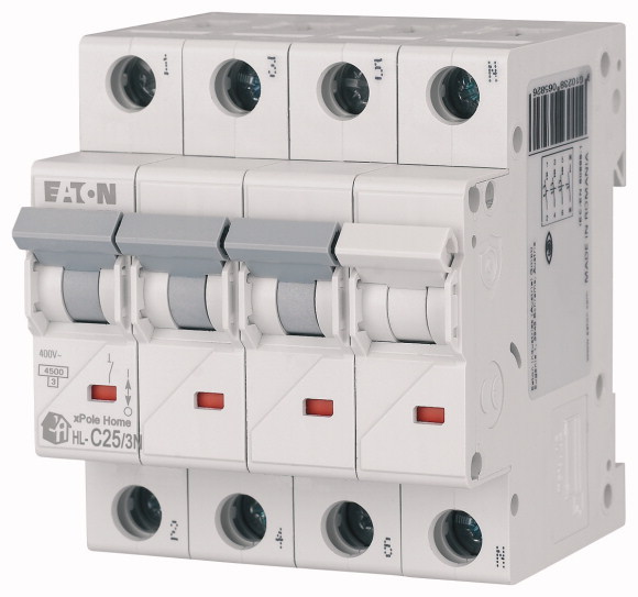 Intrerupator Automat Xpole Home 25A 3P+N C 4.5kA HL-C25/3N - Instadepot