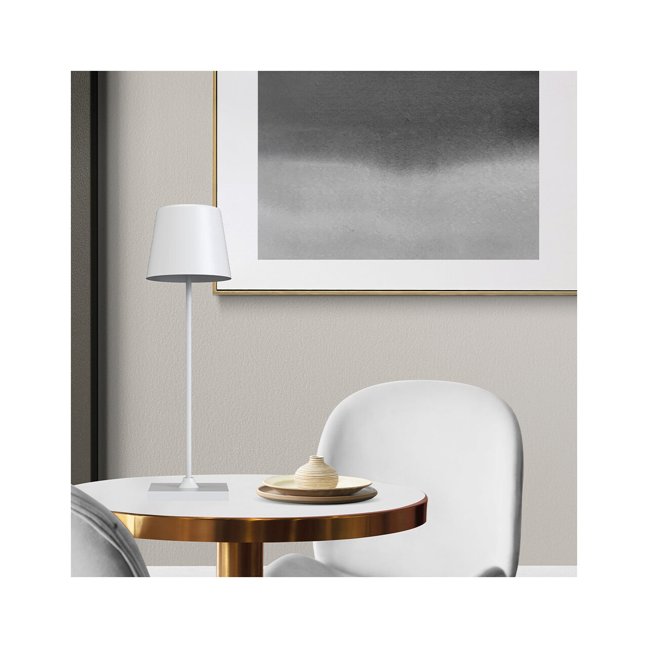LAMPA DE MASA 3W 3000K Reincarcabil TOWER-1 ALB - imagine 2