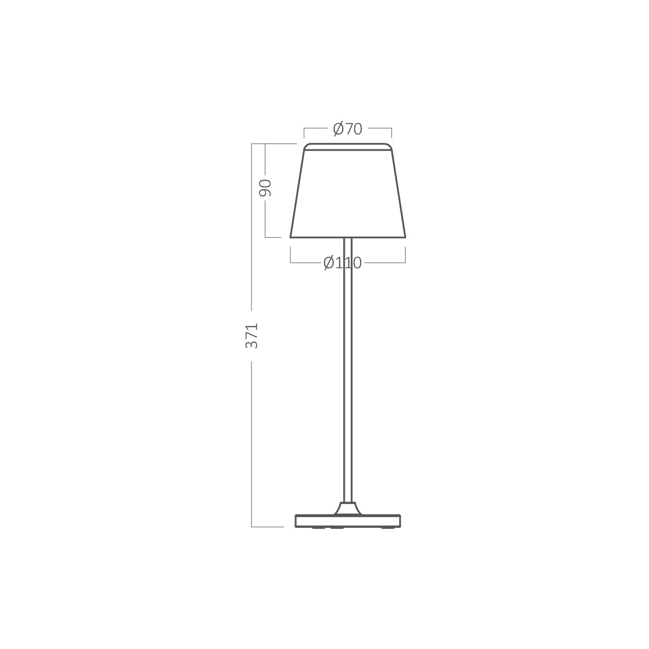LAMPA DE MASA 3W 3000K Reincarcabil TOWER-1 ALB - imagine 5