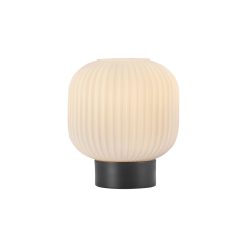 LAMPA DE MASA AMBIENTALA S009T-1H-1xE27-OPAL-NEGRU - Instadepot