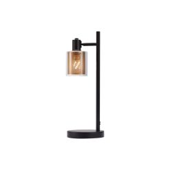 LAMPA DE MASA S008T-1H-1xE14-SLV STICLA - Instadepot