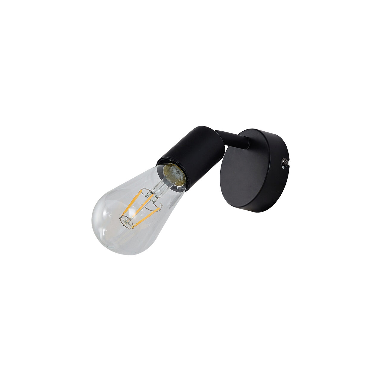LAMPA DE PERETE G003C-1H-1xE27-NEGRU - imagine 3