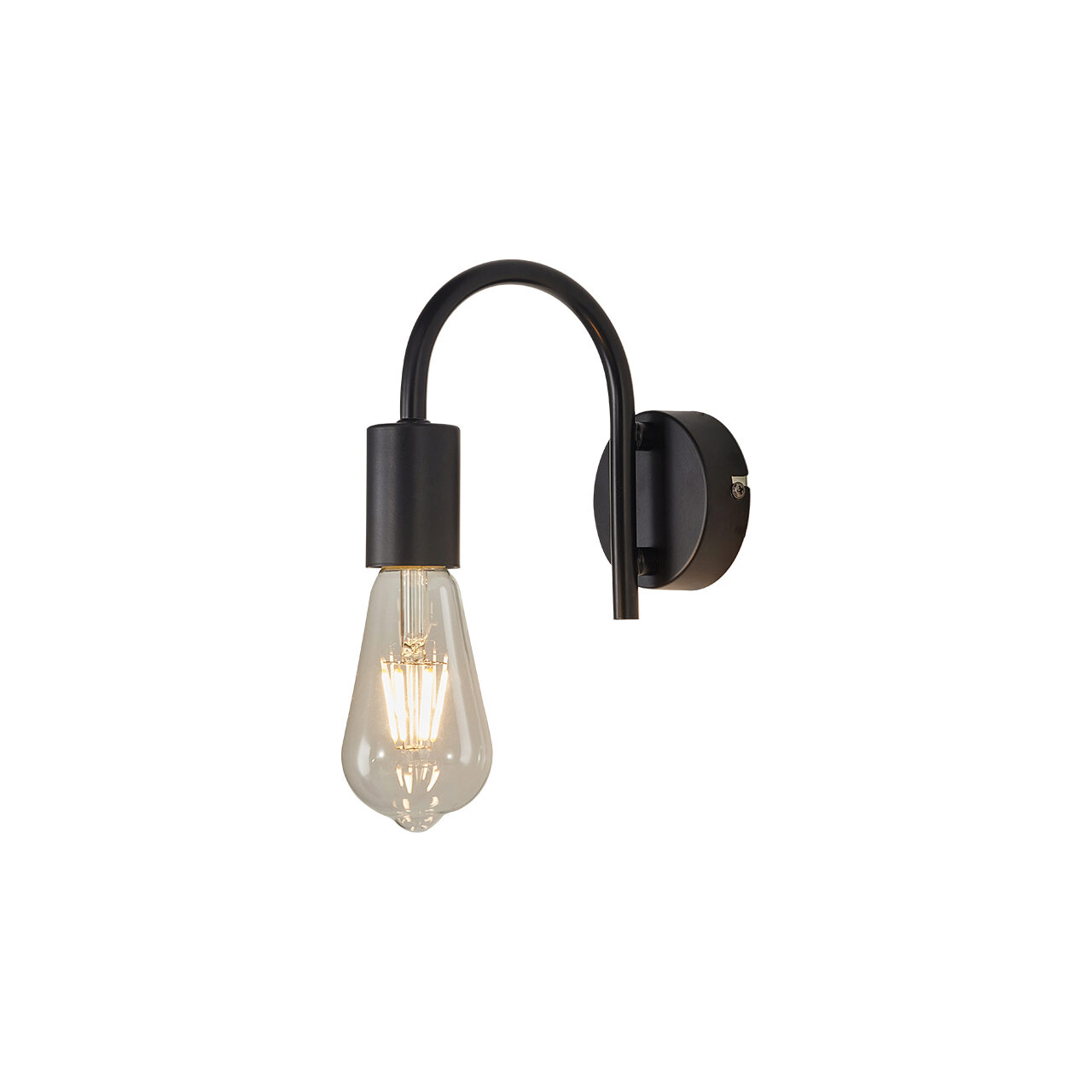 LAMPA DE PERETE G003W-1H-1xE27-NEGRU - Instadepot