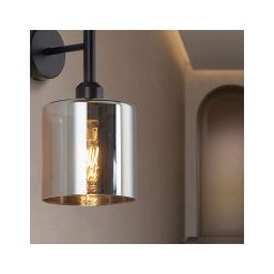 Alternative view of LAMPA DE PERETE S007W-3H-1xE27-ARGINTIU STICLA
