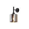 LAMPA DE PERETE S007W-3H-1xE27-ARGINTIU STICLA - Instadepot