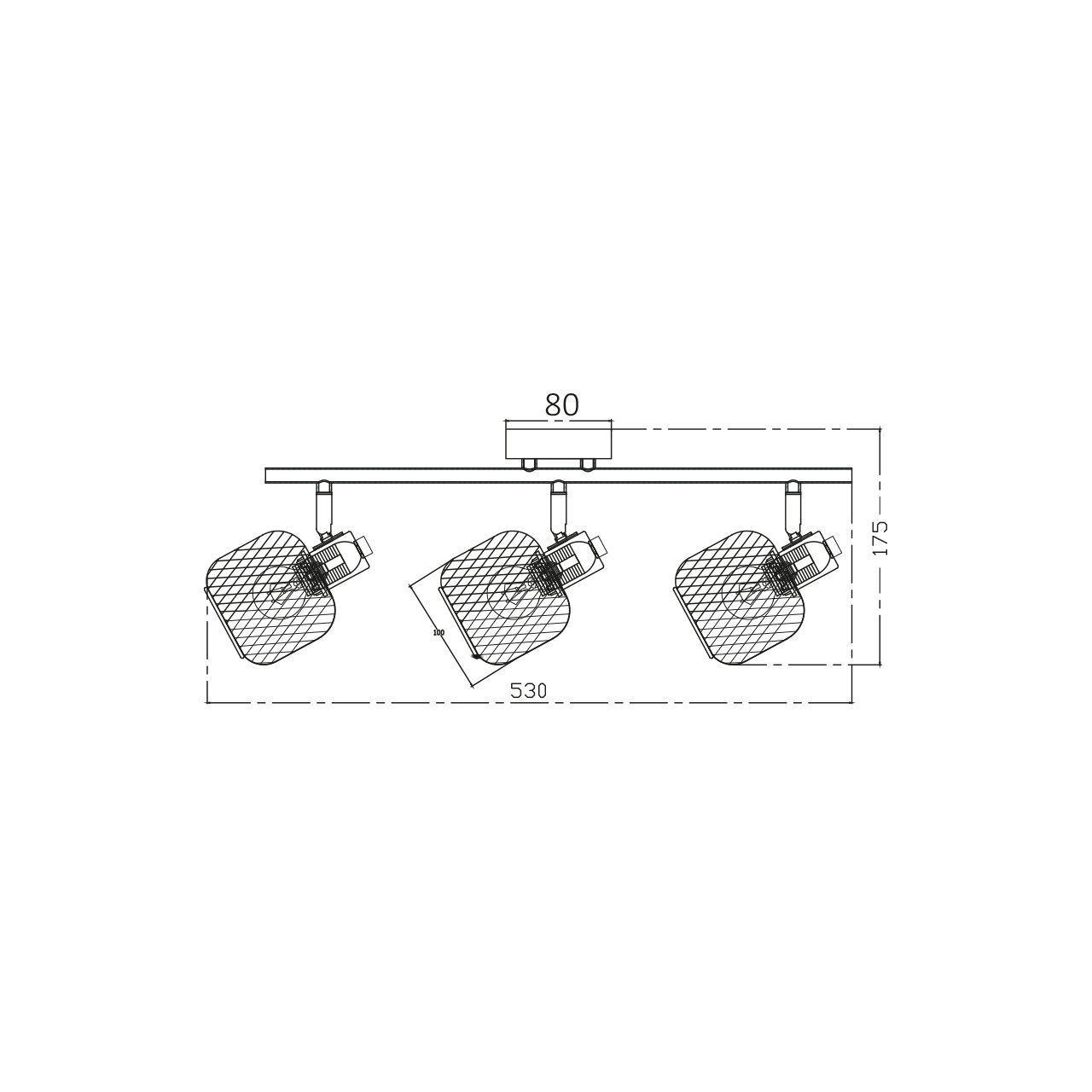 LAMPA DE PERETE W001C-3H-3xE14-WDN - imagine 4