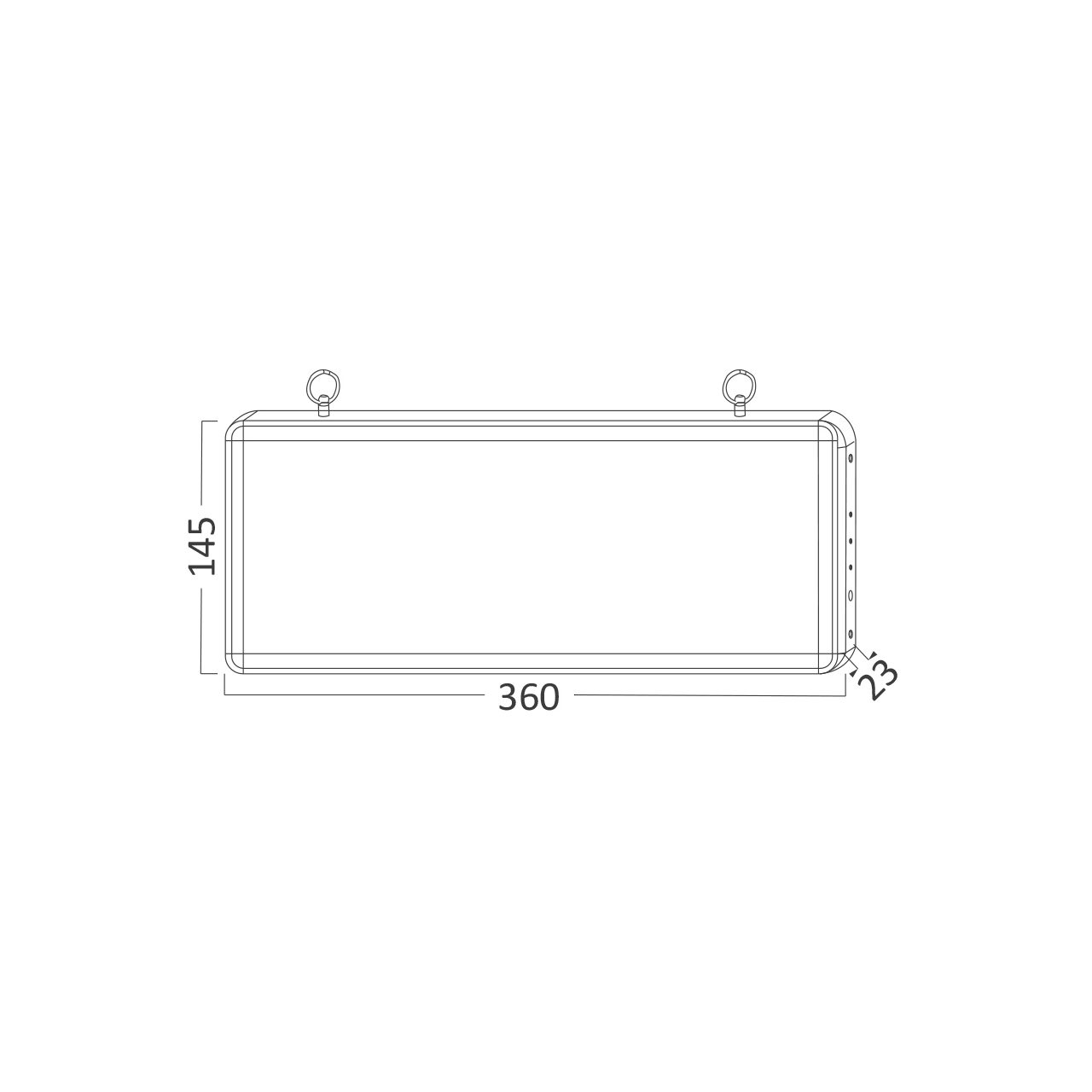 LAMPA INDICATOR IN LATERAL EXIT EMERGENTA - imagine 3