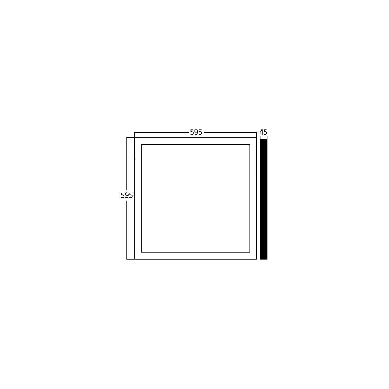 LED PANEL APLICABIL 50W D:60x60 ALB 4000K, BR PLUS - imagine 6