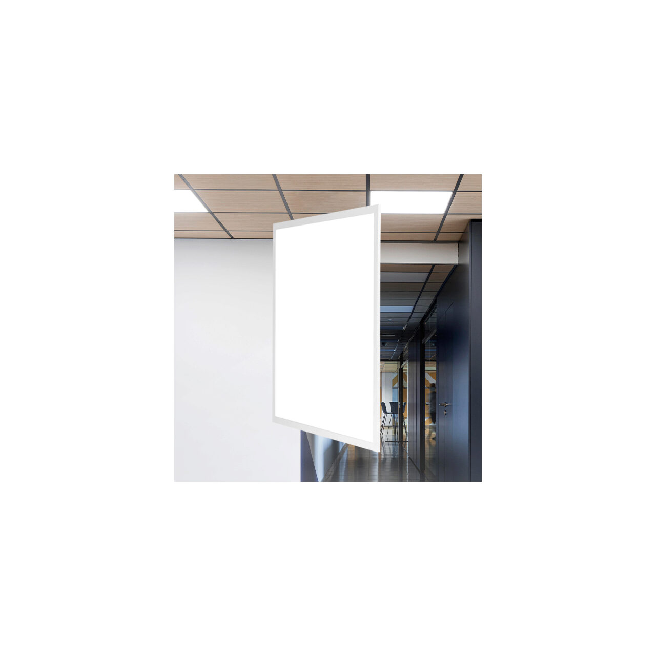 LED PANEL SLIM 40W 4200LM 595X595 ALB 6500K - imagine 2