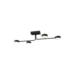 LUSTRA LED 32W ARCANA-3000K 4H NEGRU - Instadepot