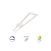 LUSTRA LED 40W CRYSTAL-3IN1-telecomanda-DIM-ALB - Instadepot