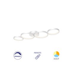 LUSTRA LED 60W NELA-SR1 RND telecomanda IP20 ALB - Instadepot