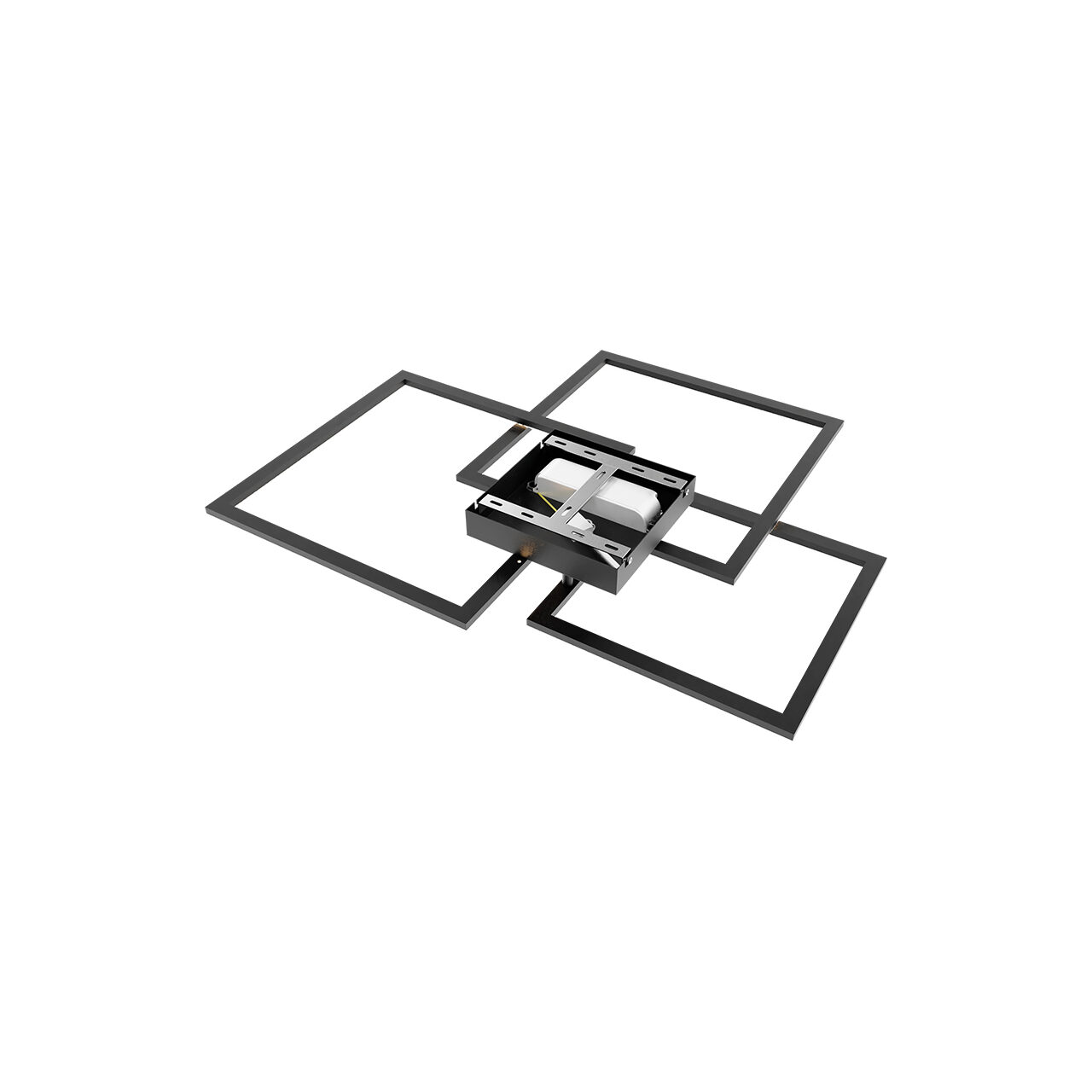 LUSTRA LED 80W CRYSTAL-3IN1-telecomanda-DIM-NEGRU - imagine 5