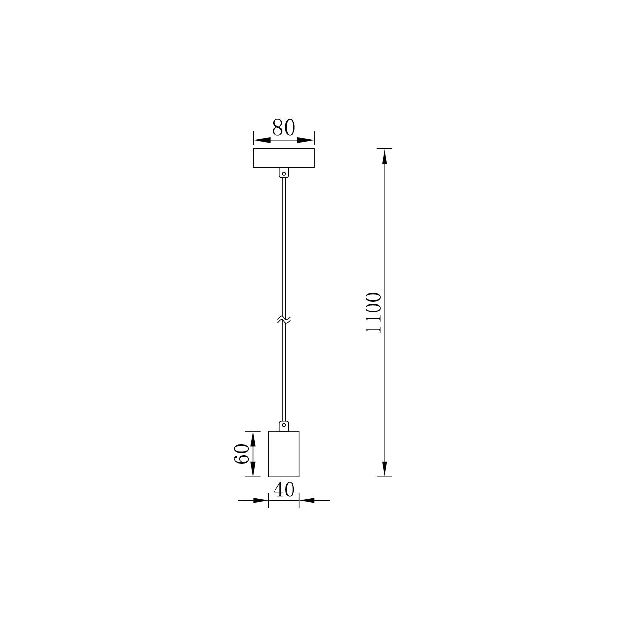 PENDUL G006R-1H-1xE27 NEGRU - imagine 4