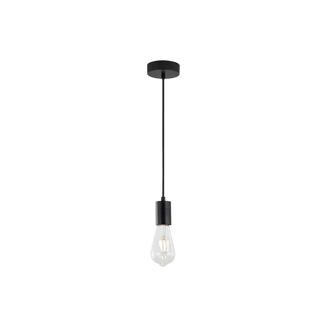 PENDUL G006R-1H-1xE27 NEGRU - Instadepot