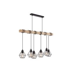 PENDUL LINIAR D002S-6H-6xE27-WDN - Instadepot