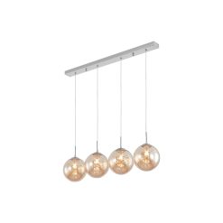PENDUL LINIAR S003S-4H-4xG9-STICLA AURIU - Instadepot