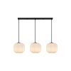 PENDUL LINIAR S009S-3H-1xE27-OPAL-NEGRU - Instadepot