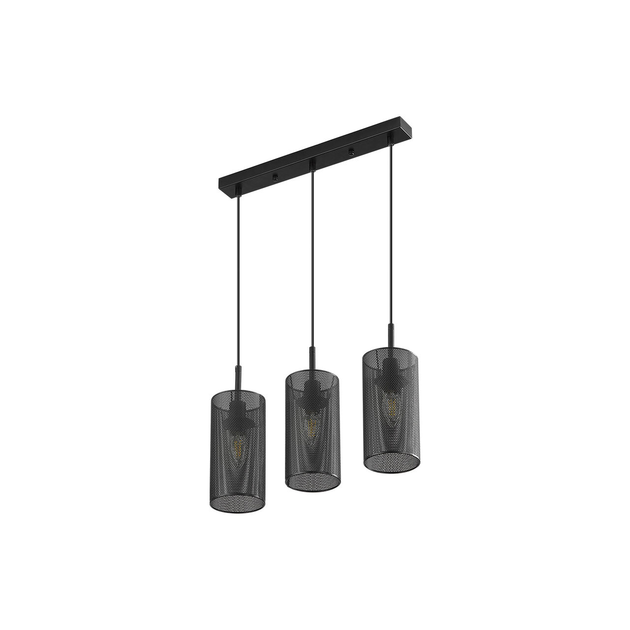 PENDUL LINIAR W002S-3H-3xE14-NEGRU WIRING - imagine 3