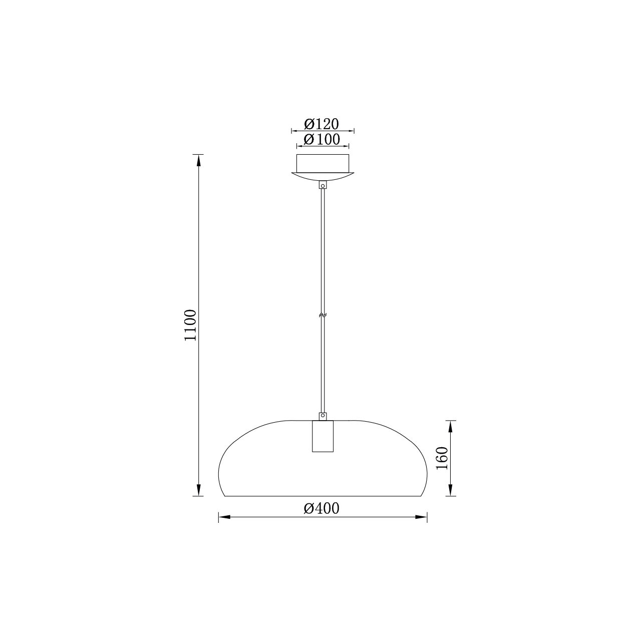 PENDUL P007R-1H-1xE27-ALB - imagine 4