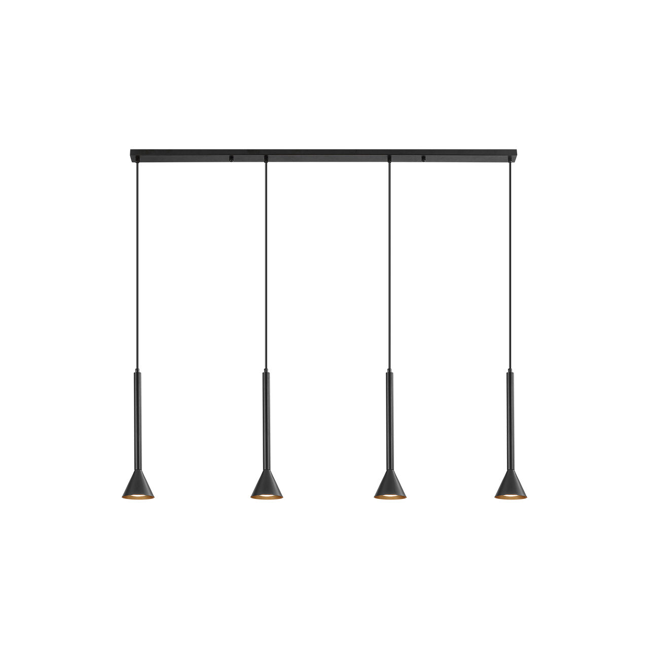 PENDUL P011S-4H-4xGU10-NEGRU - Instadepot