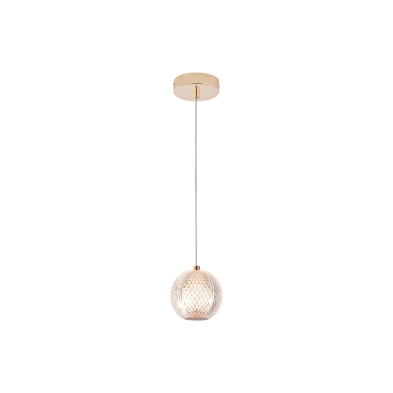 PENDUL S001R-1H-1xG9-AURIU STICLA - Instadepot