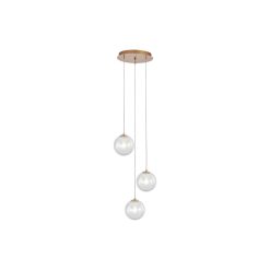 PENDUL S002R-3H-3xG9-AURIU STICLA - Instadepot