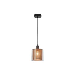 PENDUL S008R-1H-1xE14-SLV STICLA - Instadepot