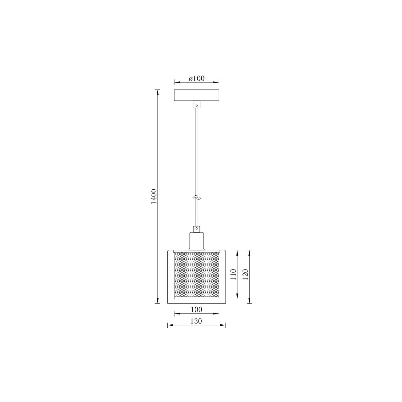 PENDUL S008R-1H-1xE14-SLV STICLA - imagine 4