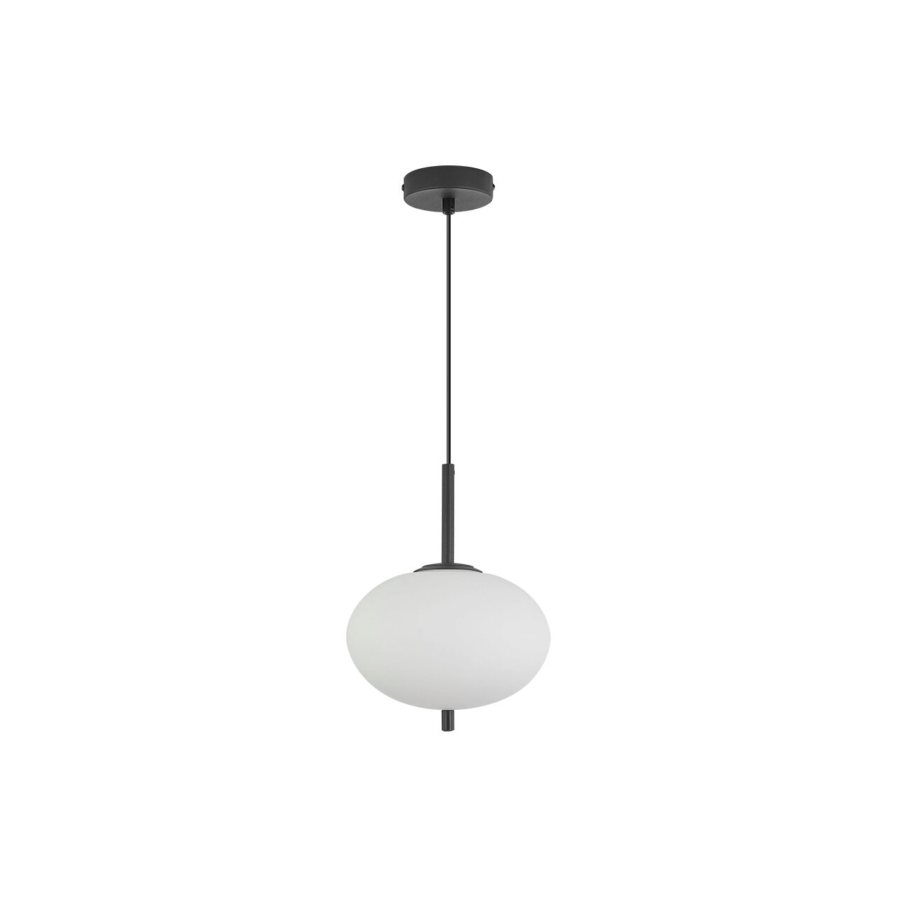 PENDUL S011R-1H-1xE14 OPAL STICLA ELIPTIC - imagine 3